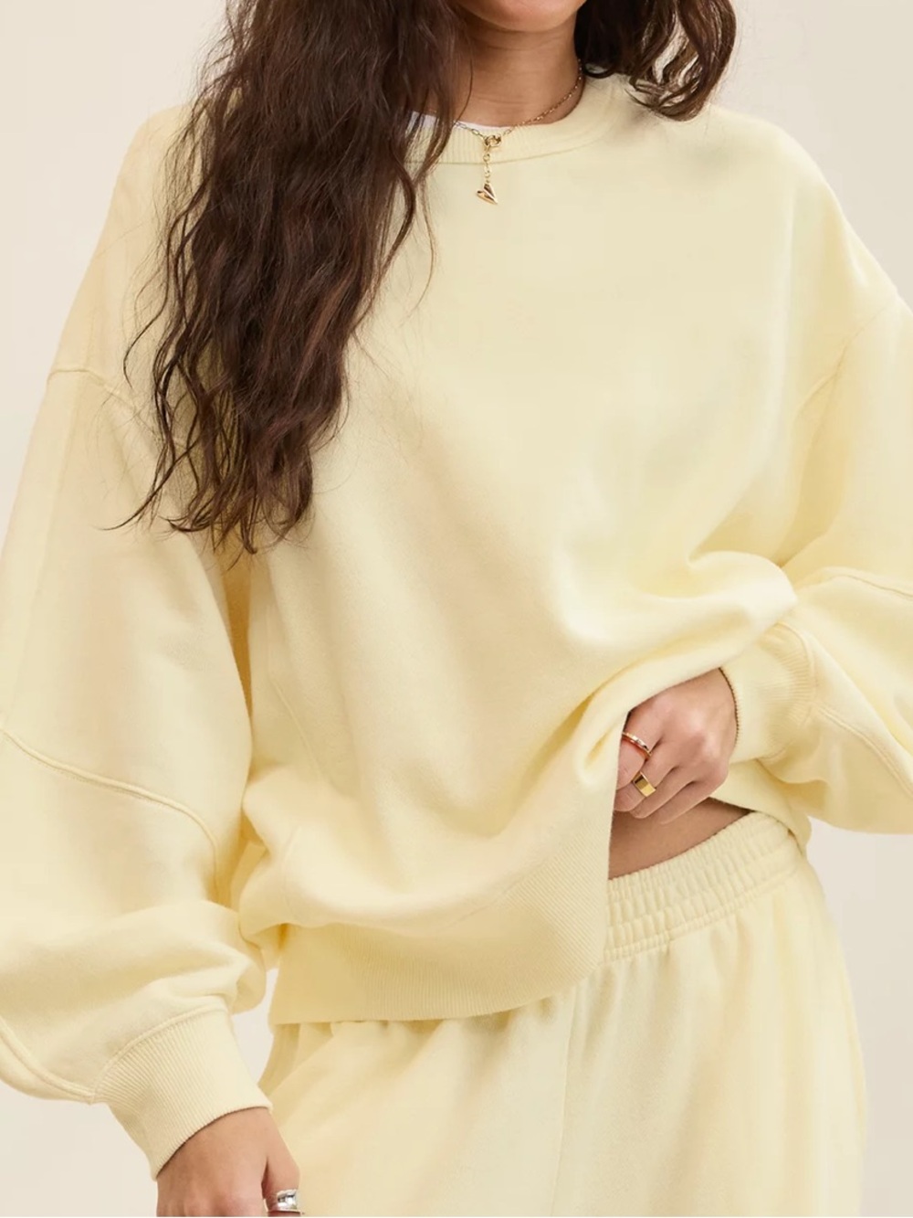 Aerie Go-To Sweatshirt | Cozy Yellow